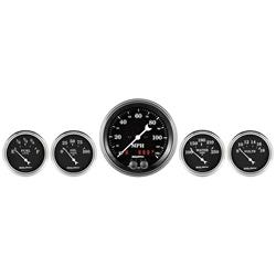 AutoMeter Old Tyme Black Series Analog Gauge Kits 1750