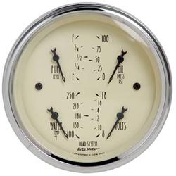 AutoMeter Antique Beige Analog Gauge Kits 1812