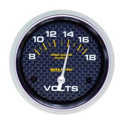 AutoMeter Pro-Comp Marine Carbon Fiber Analog Gauges 200757-40