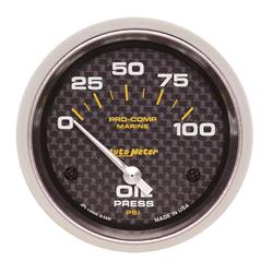 AutoMeter Pro-Comp Marine Carbon Fiber Analog Gauges 200759-40