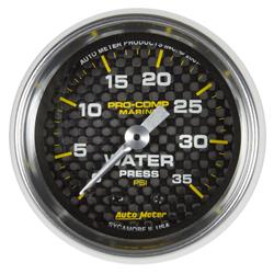AutoMeter Pro-Comp Marine Carbon Fiber Analog Gauges 200772-40