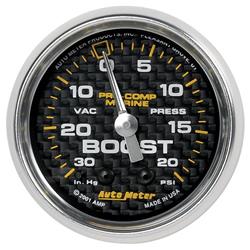 AutoMeter Pro-Comp Marine Carbon Fiber Analog Gauges 200774-40