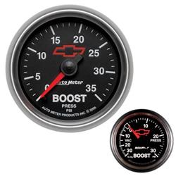 AutoMeter Sport-Comp II Chevy Red Bowtie Analog Gauges
