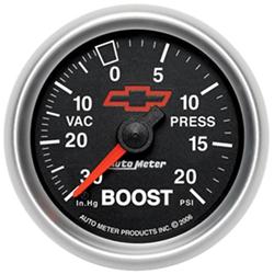 AutoMeter Sport-Comp II Chevy Red Bowtie Analog Gauges 3607-00406