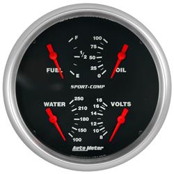 AutoMeter Sport-Comp Analog Gauge Kits 3912