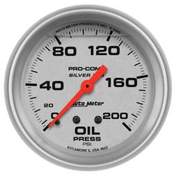AutoMeter Pro-Comp Silver Face Gauges 4622