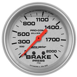 AutoMeter Pro-Comp Silver Face Gauges 4626