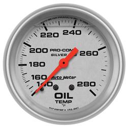 AutoMeter Pro-Comp Silver Face Gauges 4641
