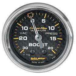 AutoMeter Carbon Fiber Ultra-Lite Analog Gauges 4701