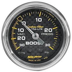AutoMeter Carbon Fiber Ultra-Lite Analog Gauges 4703