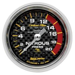 AutoMeter Carbon Fiber Ultra-Lite Analog Gauges 4728