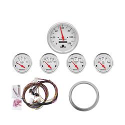 AutoMeter Arctic White Analog Gauge Kits 7034-AW