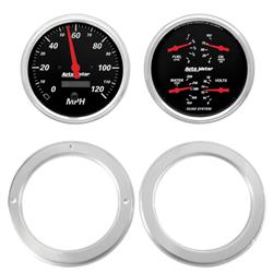 AutoMeter Designer Black Instrument Clusters 7037-06