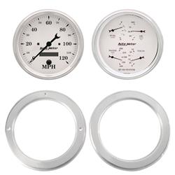 AutoMeter Old Tyme White Series Instrument Clusters 7037-08