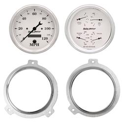 AutoMeter Old Tyme White Series Instrument Clusters 7038-08