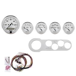 AutoMeter Old Tyme White Series Instrument Clusters 7042-OTW