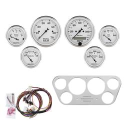 AutoMeter Old Tyme White Series Instrument Clusters 7048-OTW