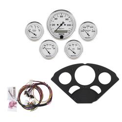 AutoMeter Old Tyme White Series Instrument Clusters 7055-OTW