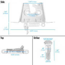 AutoLoc Bear Claw Trunk Latches AUTBCTR2