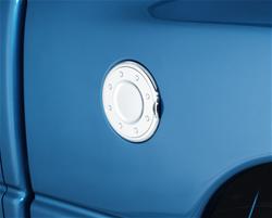 Auto Ventshade Chrome Fuel Door Covers for 1994-2010 RAM 3500, RAM 2500, 1994-2008 RAM 1500 - 688774