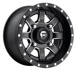 Fuel Off-Road D538 Maverick UTV Matte Black Wheels with Milled Accents 15x7