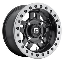 Fuel Off-Road D557 Anza UTV Matte Black Wheels with Matte Gunmetal Rings 14x7