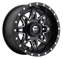 Fuel Off-Road D567 Lethal UTV Matte Black Wheels with Milled Accents