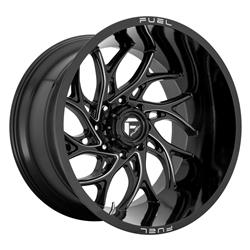 Fuel Off-Road D741 Runner UTV Gloss Black Wheels with Milled Accents 15x7