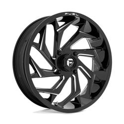 Fuel Off-Road D753 Reaction UTV Gloss Black Wheels with Milled Accents 20x7