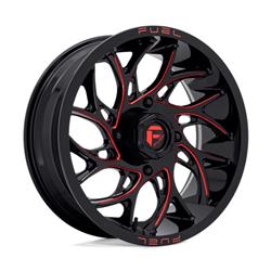Fuel Off-Road D779 Runner UTV Gloss Black Wheels with Milled Red Accents