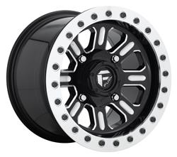 Fuel Off-Road D911 Hardline UTV Beadlock Gloss Black with Candy Red Wheels 15x10