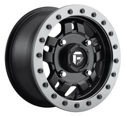 Fuel Off-Road D917 Anza UTV Beadlock Matte Black Wheels with Matte Gunmetal Rings 14x7