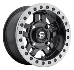Fuel Off-Road D917 Anza UTV Beadlock Matte Black Wheels with Matte Gunmetal Rings 14x7