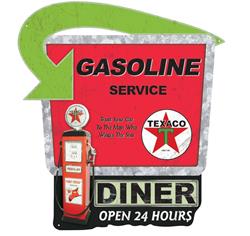 Texaco Gasoline Service Sign