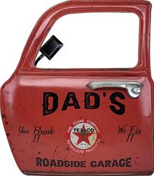 Dads Roadside Garage Texaco Car Door Sign