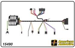 American Autowire Factory-Fit Wiring Harnesses for 1973 CHEVELLE, EL CAMINO, MONTE CARLO - 15490