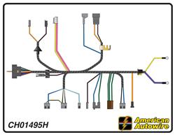 American Autowire Factory-Fit Wiring Harnesses for 1970 CHEVELLE, EL CAMINO, MONTE CARLO - CH01495H