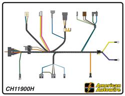 American Autowire Factory-Fit Wiring Harnesses for 1971 CHEVELLE, EL CAMINO, MONTE CARLO - CH11900H