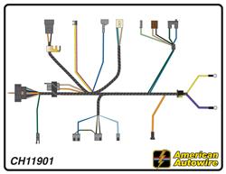 American Autowire Factory-Fit Wiring Harnesses for 1971 CHEVELLE, EL CAMINO - CH11901