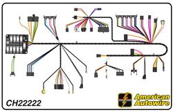 American Autowire Factory-Fit Wiring Harnesses for 1972 CHEVELLE, EL CAMINO - CH22222