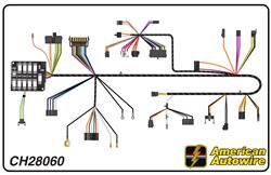 American Autowire Factory-Fit Wiring Harnesses for 1972 CHEVELLE, EL CAMINO, MONTE CARLO - CH28060