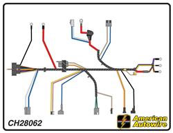 American Autowire Factory-Fit Wiring Harnesses for 1972 CHEVELLE, EL CAMINO, MONTE CARLO - CH28062