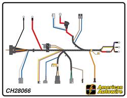 American Autowire Factory-Fit Wiring Harnesses for 1972 CHEVELLE, EL CAMINO, MONTE CARLO - CH28066