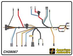 American Autowire Factory-Fit Wiring Harnesses for 1972 CHEVELLE, EL CAMINO, MONTE CARLO - CH28067