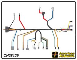 American Autowire Factory-Fit Wiring Harnesses for 1972 CHEVELLE, EL CAMINO, MONTE CARLO - CH28129