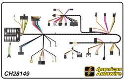 American Autowire Factory-Fit Wiring Harnesses for 1972 CHEVELLE, EL CAMINO, MONTE CARLO - CH28149