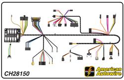 American Autowire Factory-Fit Wiring Harnesses for 1972 CHEVELLE, EL CAMINO, MONTE CARLO - CH28150