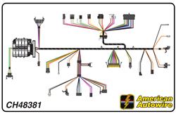 American Autowire Factory-Fit Wiring Harnesses for 1974 EL CAMINO, MALIBU - CH48381