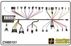 American Autowire Factory-Fit Wiring Harnesses for 1966 CHEVELLE, EL CAMINO - CH60151