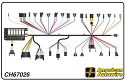 American Autowire Factory-Fit Wiring Harnesses for 1966 CHEVELLE, EL CAMINO - CH67026